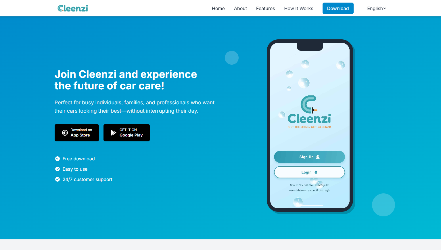 Cleenzi - Car Washing Service