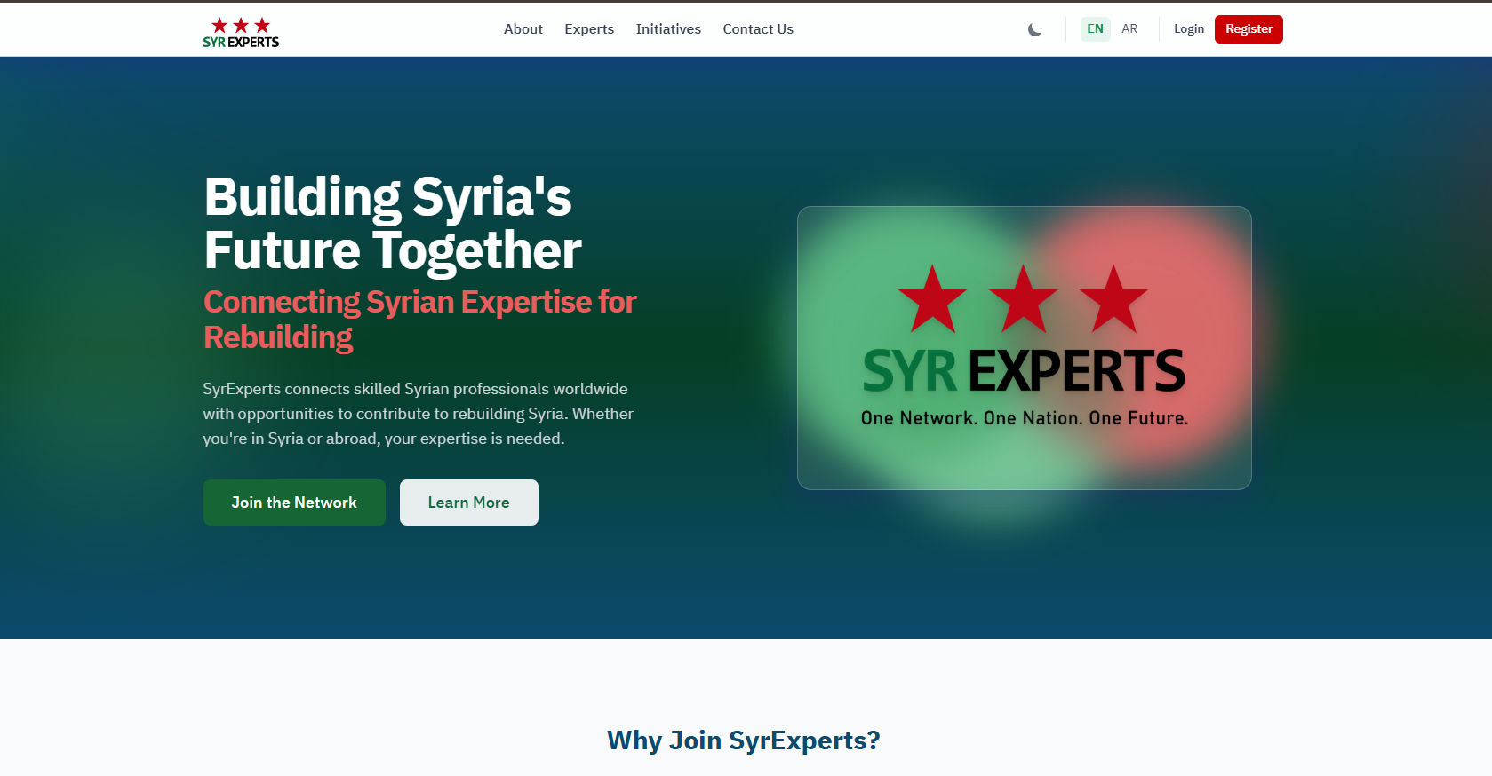 SyrExperts - Professional Network